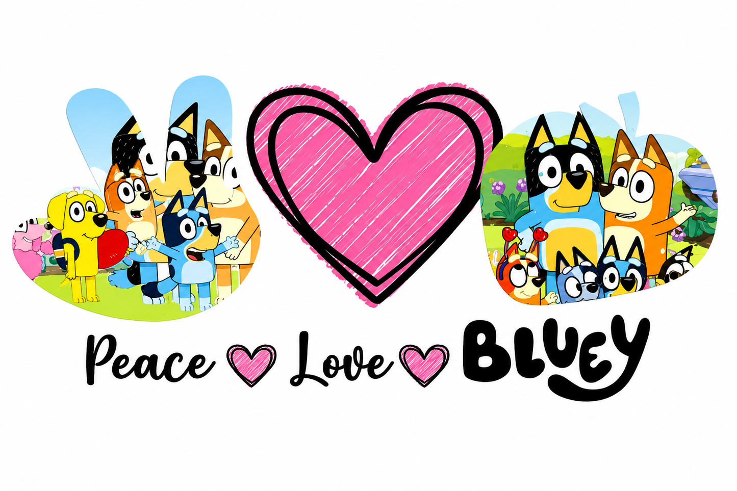 MCW-AN010 | Peace, Love, & Bluey