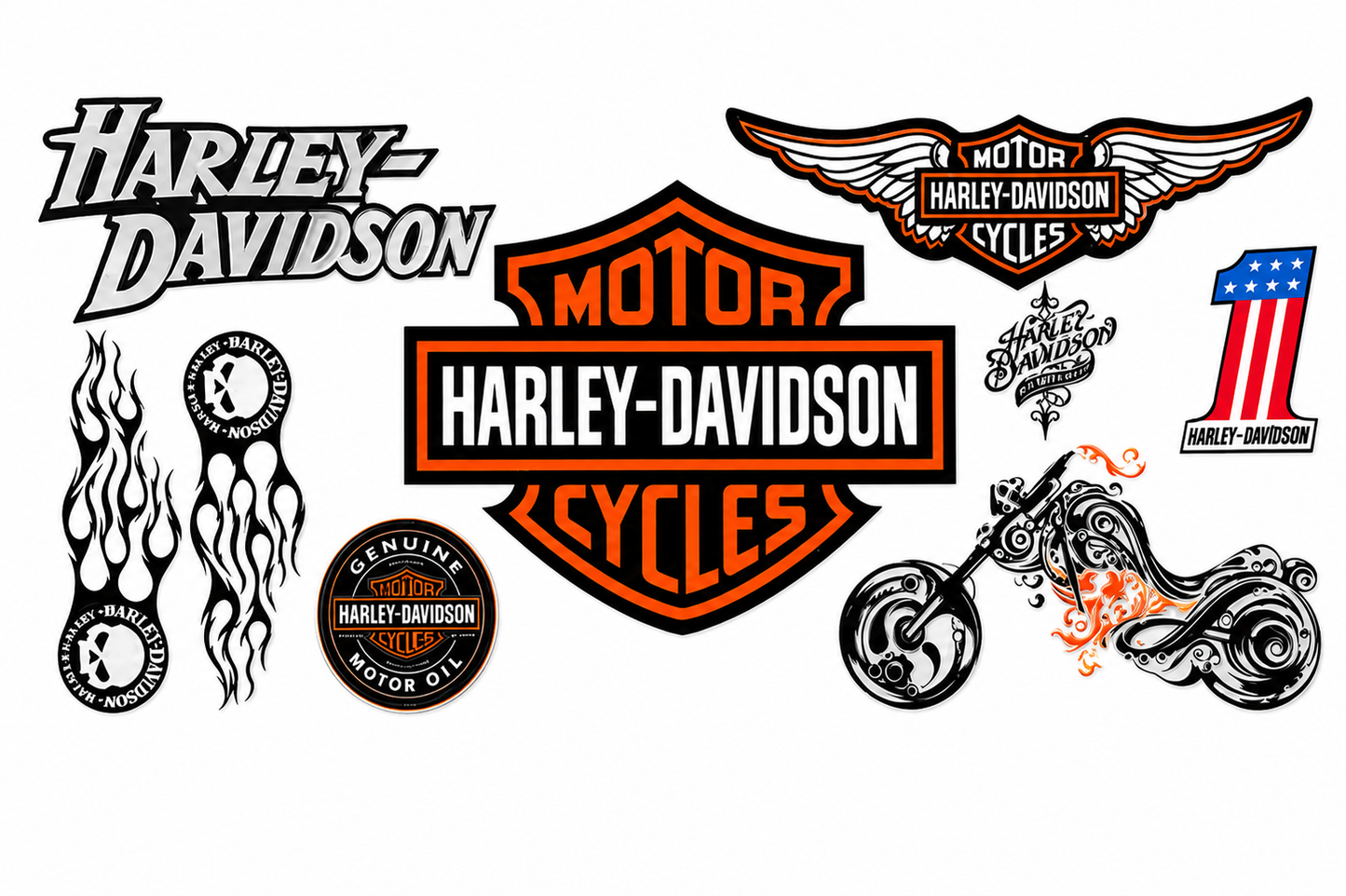 MCW-AU003 Harley Inspired Collage