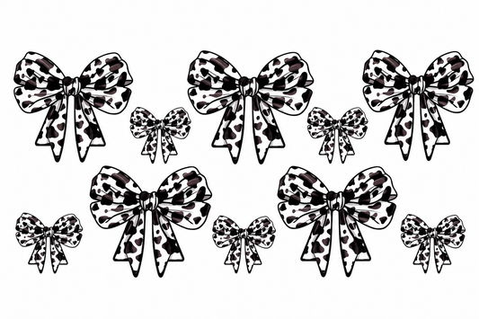 MCW-CQ002 | Cow Print Bow Set