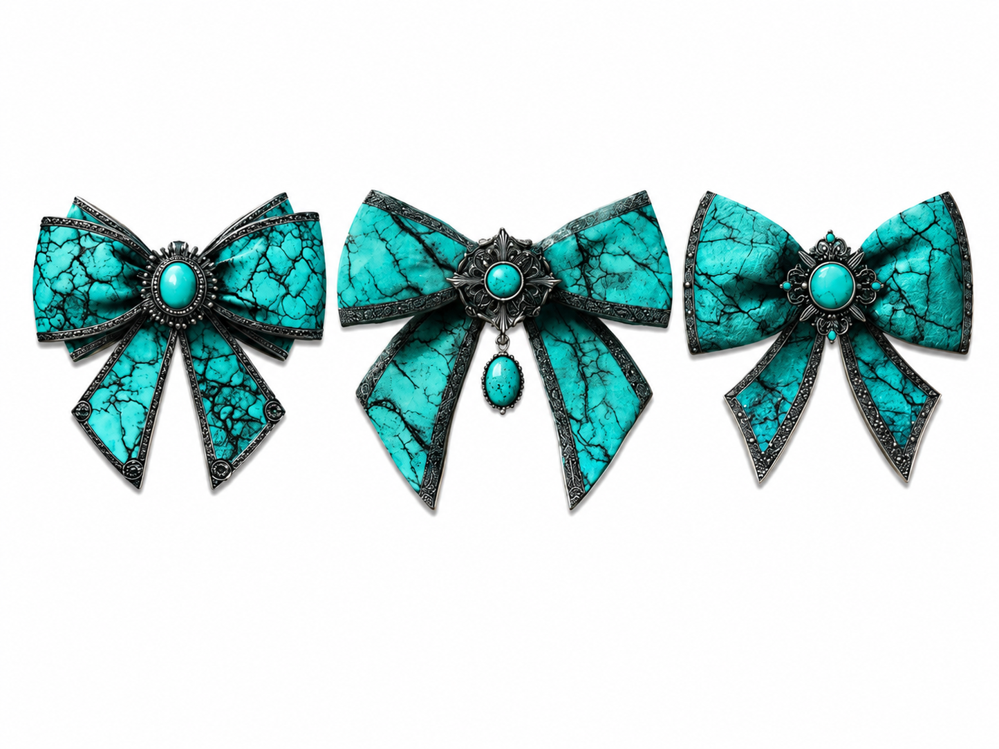 MCW-CQ009 | Turquoise Western Bow