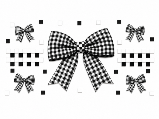 MCW-CQ014 | Gingham Bow Charm