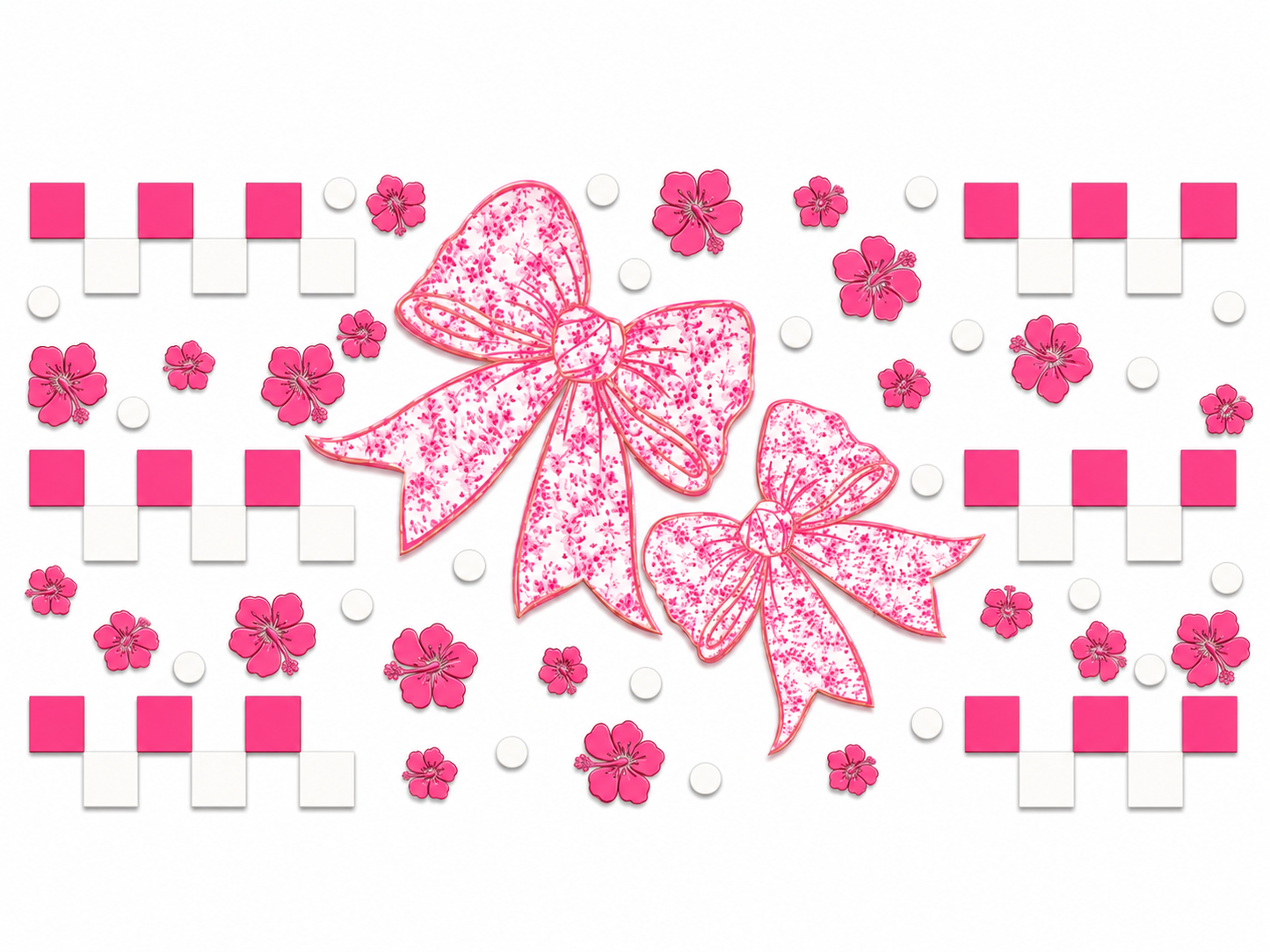 MCW-CQ017 | Blossom Check Bows