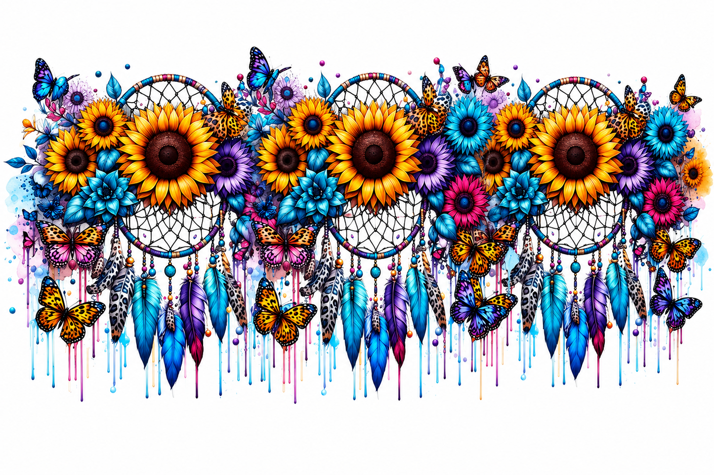 MCW-FL004 | Sunset Feathers