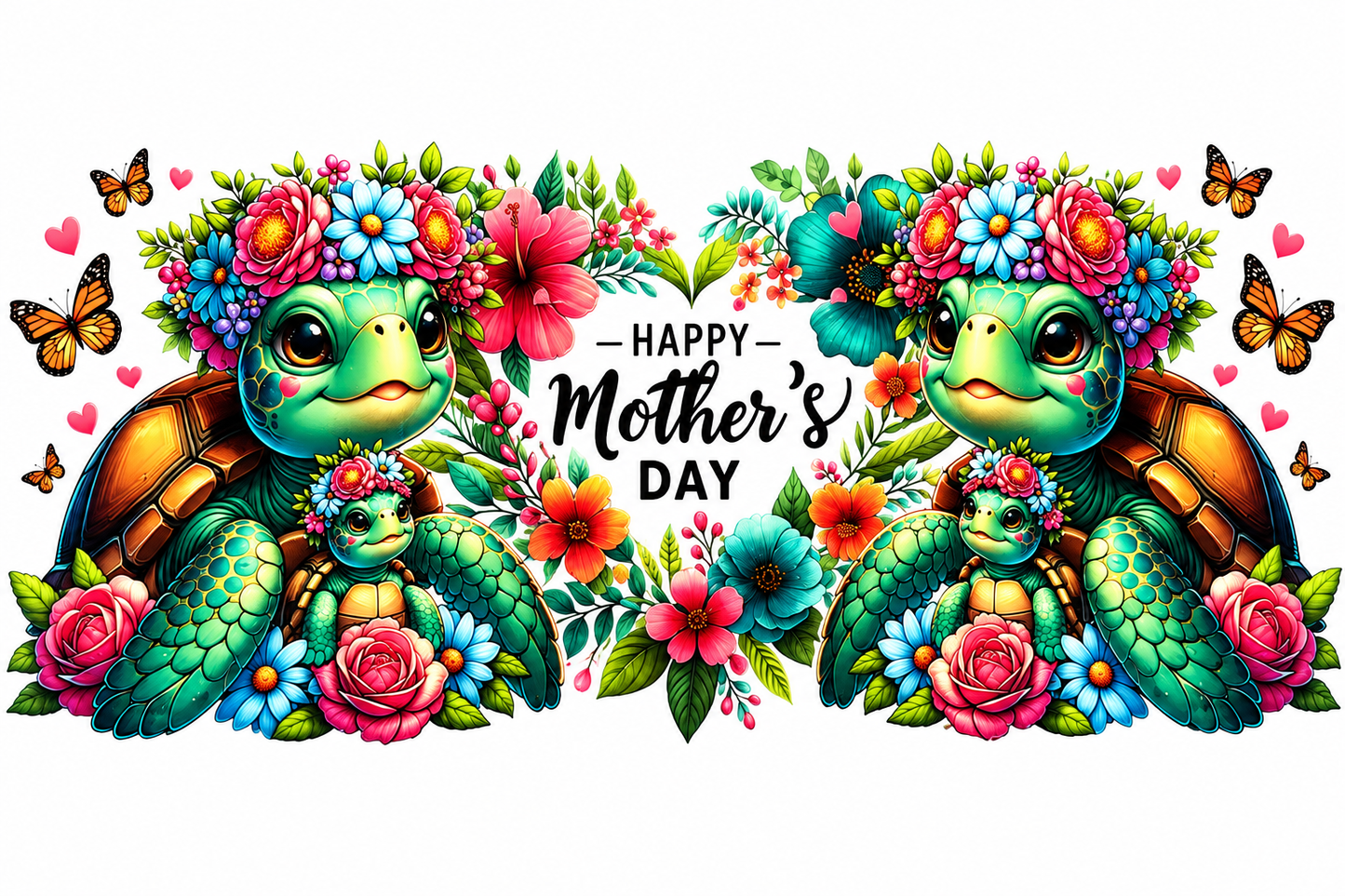 MCW-MA015 | Tropical Turtle Mother's Day