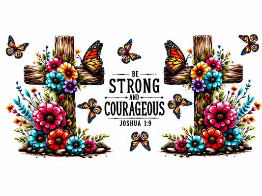 MCW-RE003 | Be Strong & Courageous Crosses