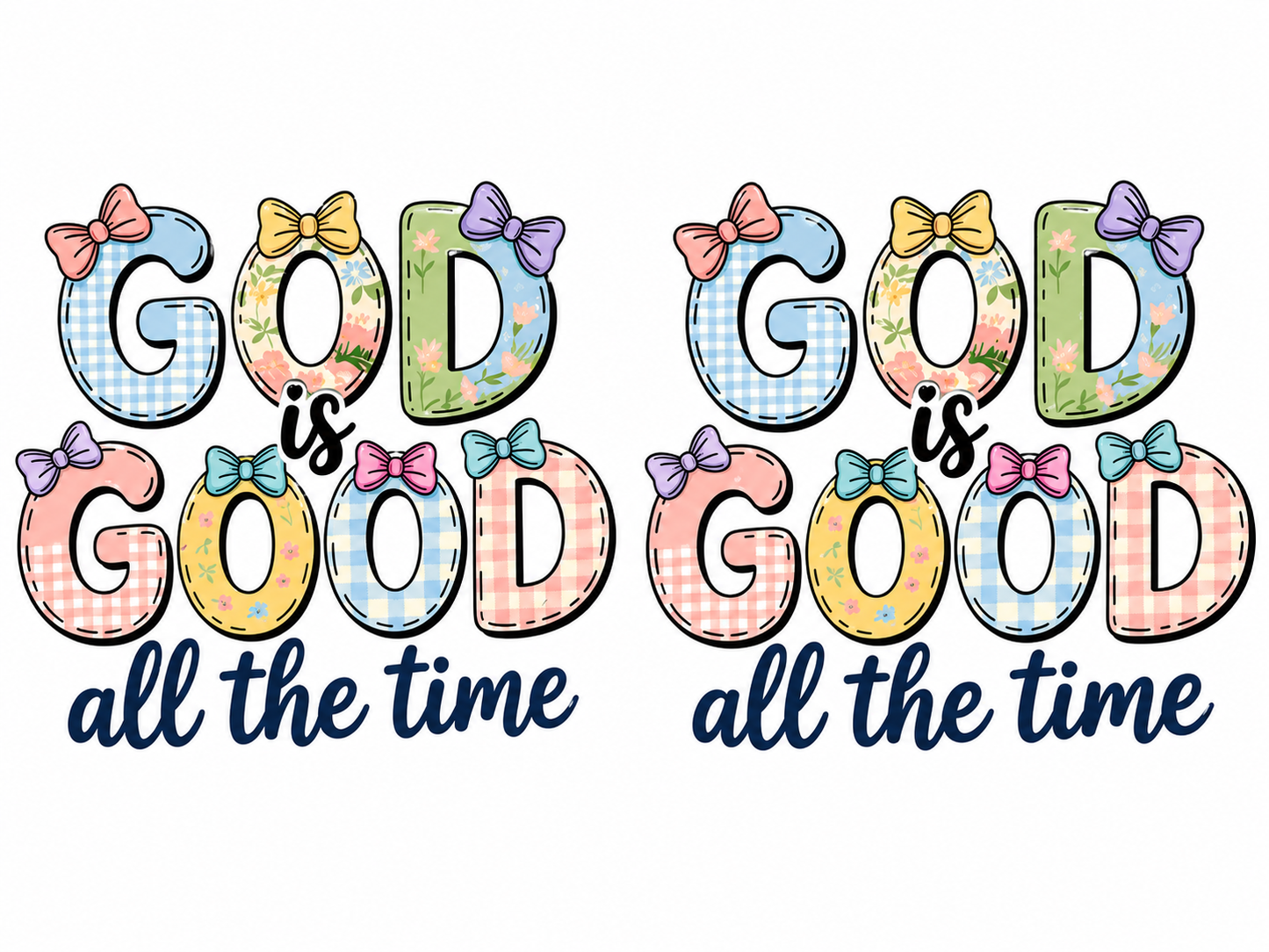 MCW-RE005 | God Is Good All the Time Bow