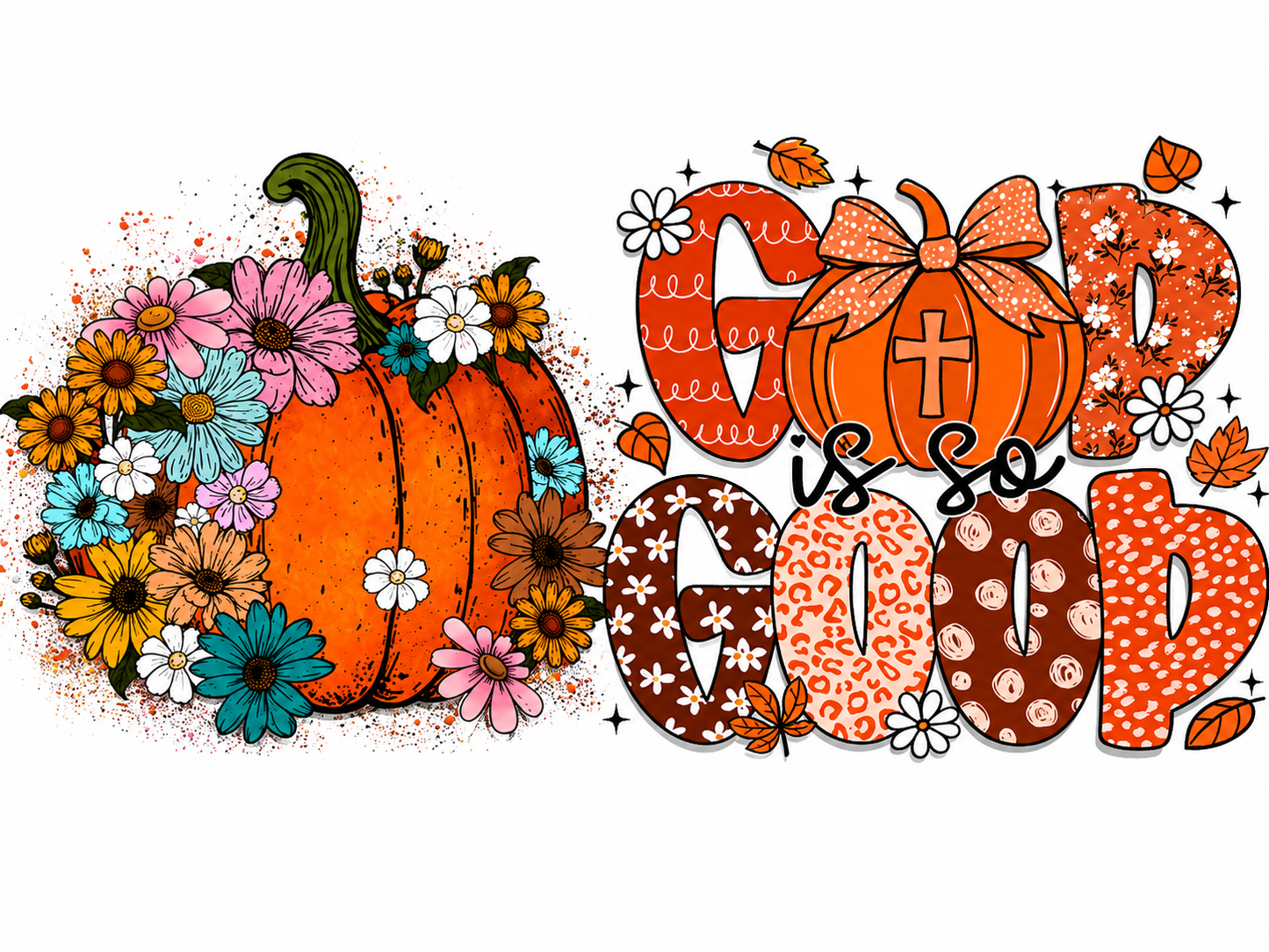 MCW-RE007 | God Is So Good Pumpkin Faith