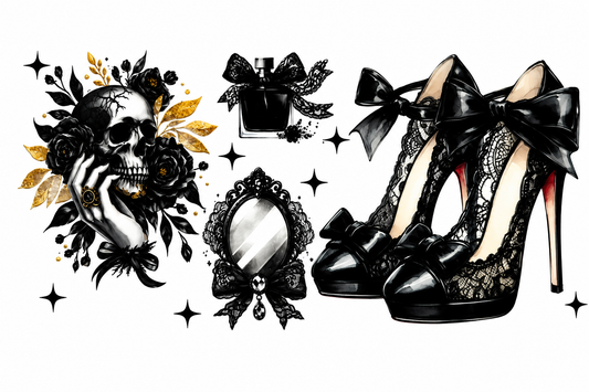 MCW-SK006 | Gothic Lace Skull
