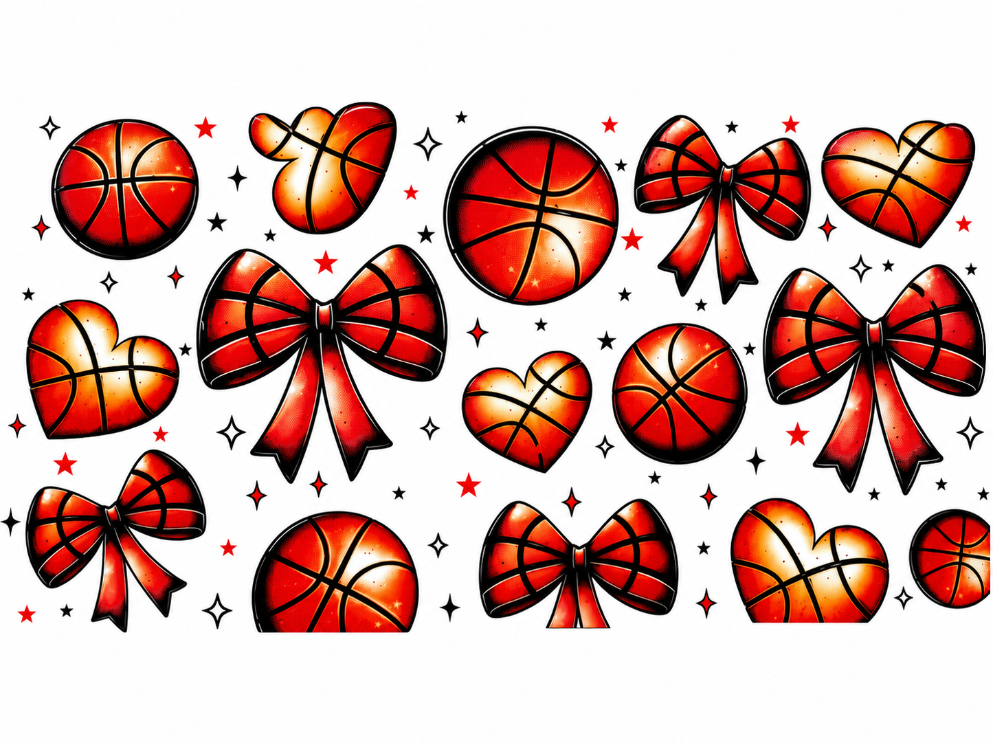 MCW-SP005 | Basketball Hearts & Bows