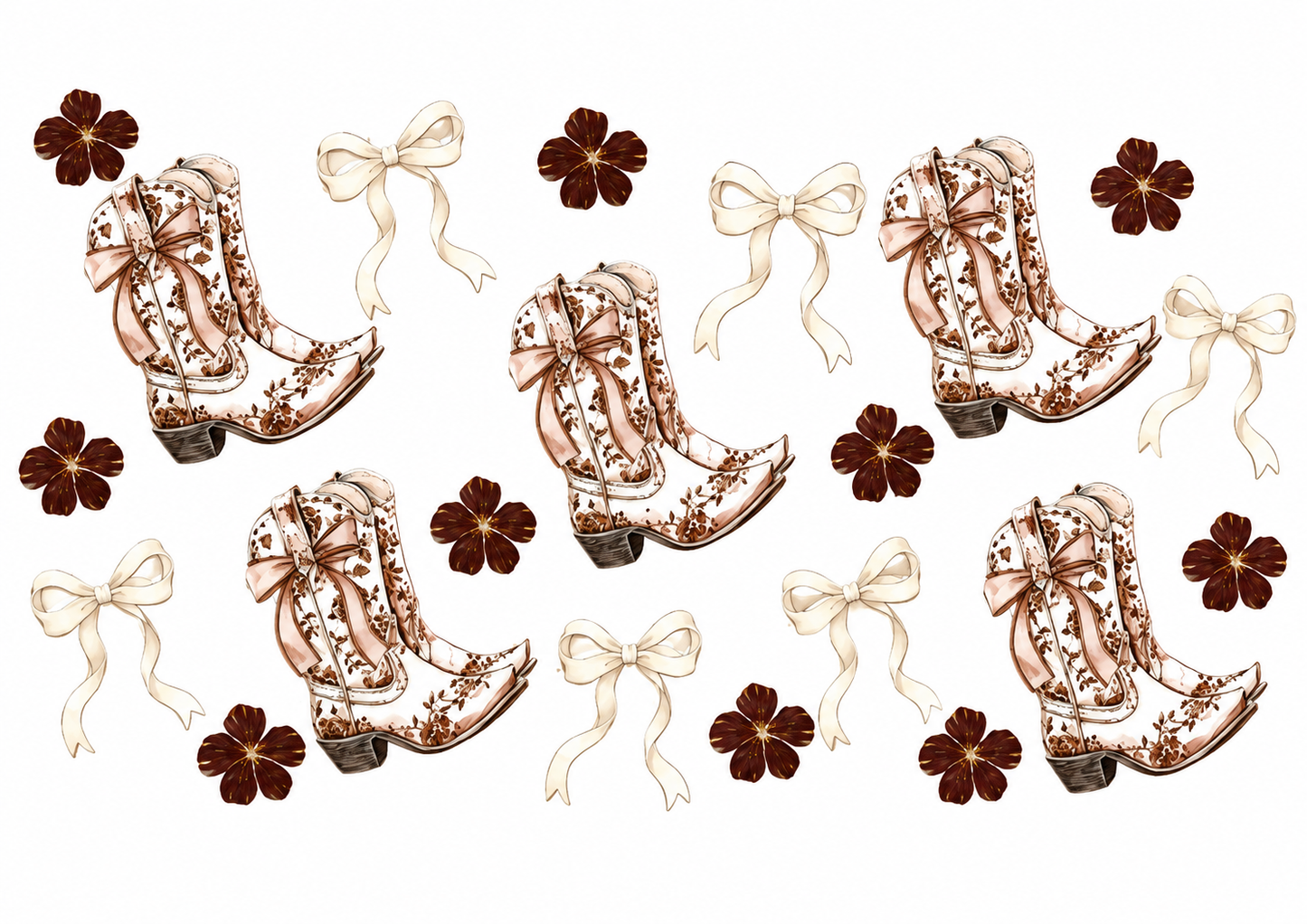 MCW-WE010 | Vintage Floral Cowgirl Boots