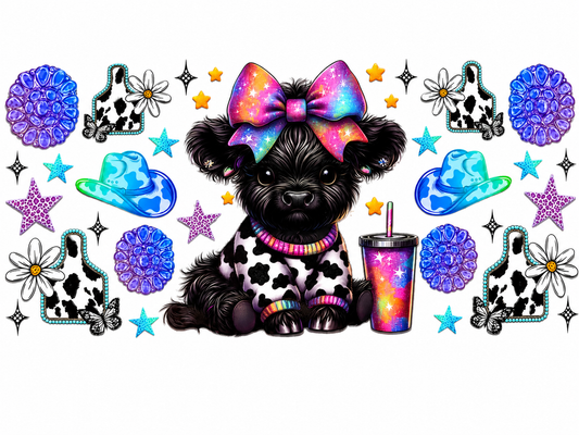 MCW-WE014 | Cow Print Highland Cow
