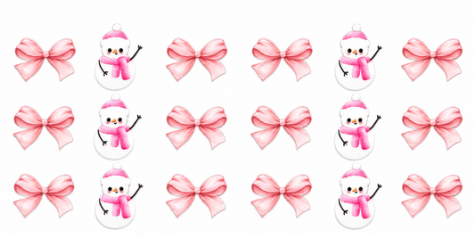 MCW-WI008 | Pink Winter Bows